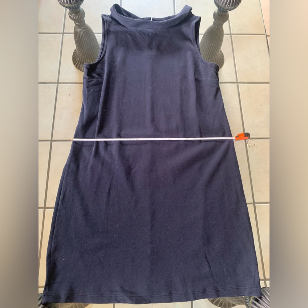 Talbots Navy Sleeveless Dress - Picture 3 of 8